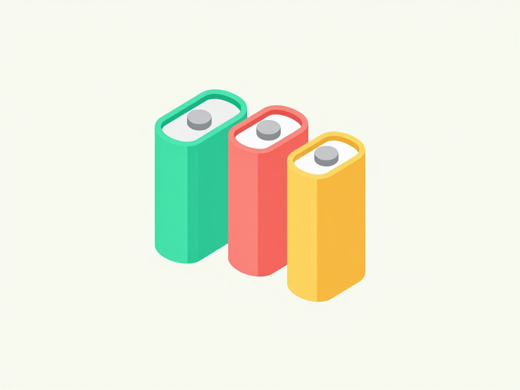 A battery voltage adapter block sitting between two different battery pack shapes