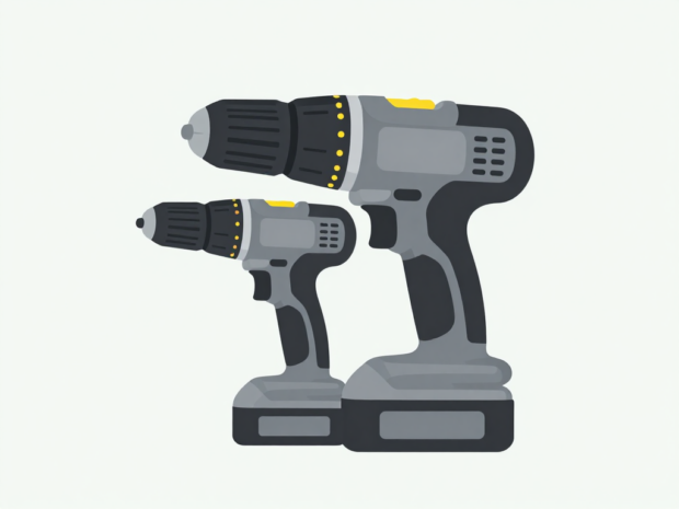 Milwaukee and Craftsman cordless drills shown side by side for battery compatibility comparison
